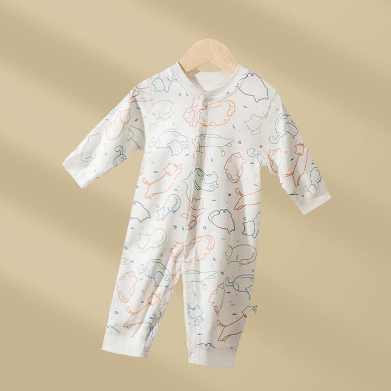 New Spring/Autumn Cat Baby Onesie: Class A Cotton Homewear Cartoon Romper Jumpsuit 66 cm
New Spring/Autumn Cat Baby Onesie: Class A Cotton Homewear Cartoon Romper Jumpsuit 66 cm