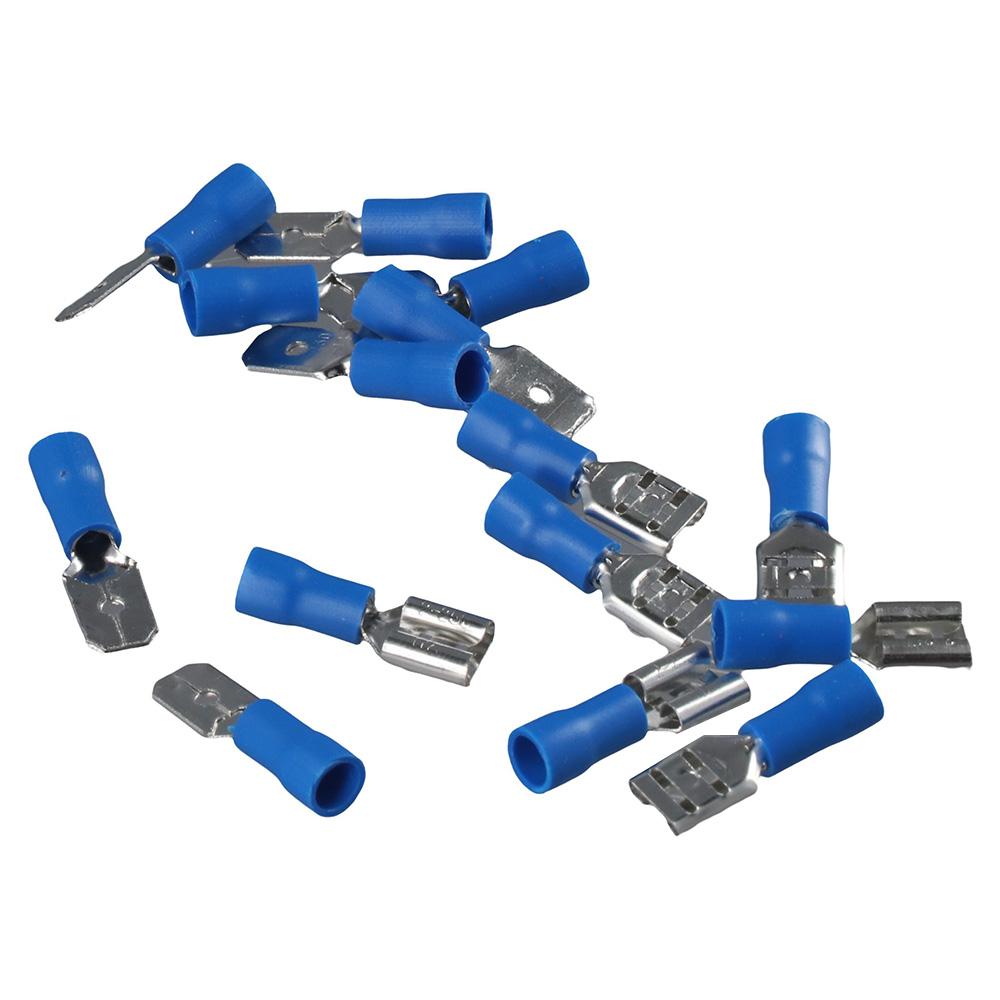 100Pcs Male & Female Spade Terminals Blue Wire Connectors Quick Disconnect Terminals Boats
100Pcs Male & Female Spade Terminals Blue Wire Connectors Quick Disconnect Terminals Boats