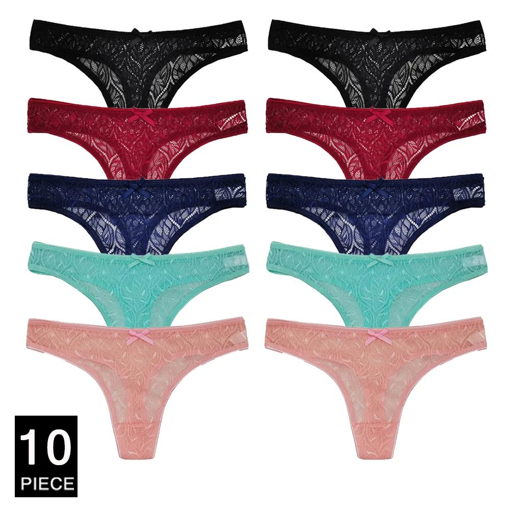 10Pcs/set Mesh Lace Transparent Thongs Women Panties Underwear Women Seamless G-String Female Underpants Intimates Lingerie XL
10Pcs/set Mesh Lace Transparent Thongs Women Panties Underwear Women Seamless G-String Female Underpants Intimates Lingerie XL