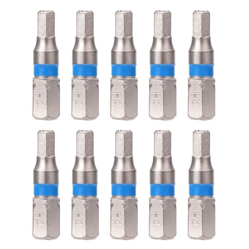 10pcs Magnetic Hex Screwdriver Bit 4mm Hex Shank for Home Repairs Tool Bit Replacements for Lost, Broken Bit Tool
10pcs Magnetic Hex Screwdriver Bit 4mm Hex Shank for Home Repairs Tool Bit Replacements for Lost, Broken Bit Tool