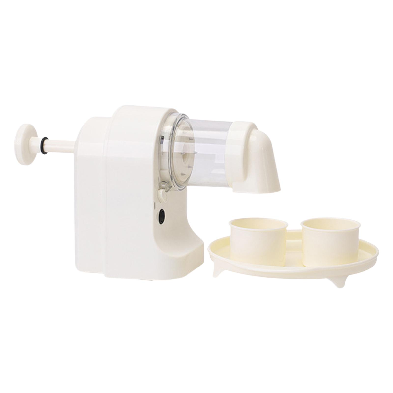 Электрический измельчитель льда Наслаждайтесь льдом Маленький измельчитель льда Легко чистить и хранить для домашнего приготовления ледяной стружки Снежные конусы Слаши Коктейли белый