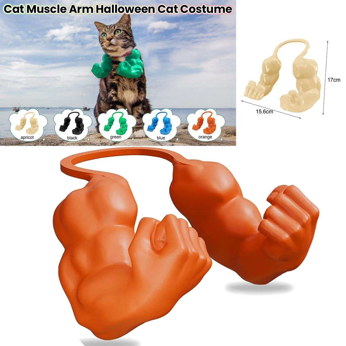 Cat Muscle Arm 3D Printed Superhero Cosplay Cat Neck Arm with Muscle for Kitten Cat Halloween Costume Accessories 1pcs-Orange
Cat Muscle Arm 3D Printed Superhero Cosplay Cat Neck Arm with Muscle for Kitten Cat Halloween Costume Accessories 1pcs-Orange