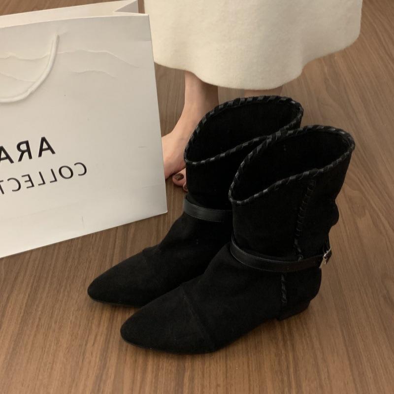 Ретро матовая кожа острый носок плиссированные ботильоны 2025 новые одинарные ботинки внутренняя высота увеличение короткие западные ковбойские сапоги женские 35
Ретро матовая кожа острый носок плиссированные ботильоны 2025 новые одинарные ботинки внутренняя высота увеличение короткие западные ковбойские сапоги женские 35