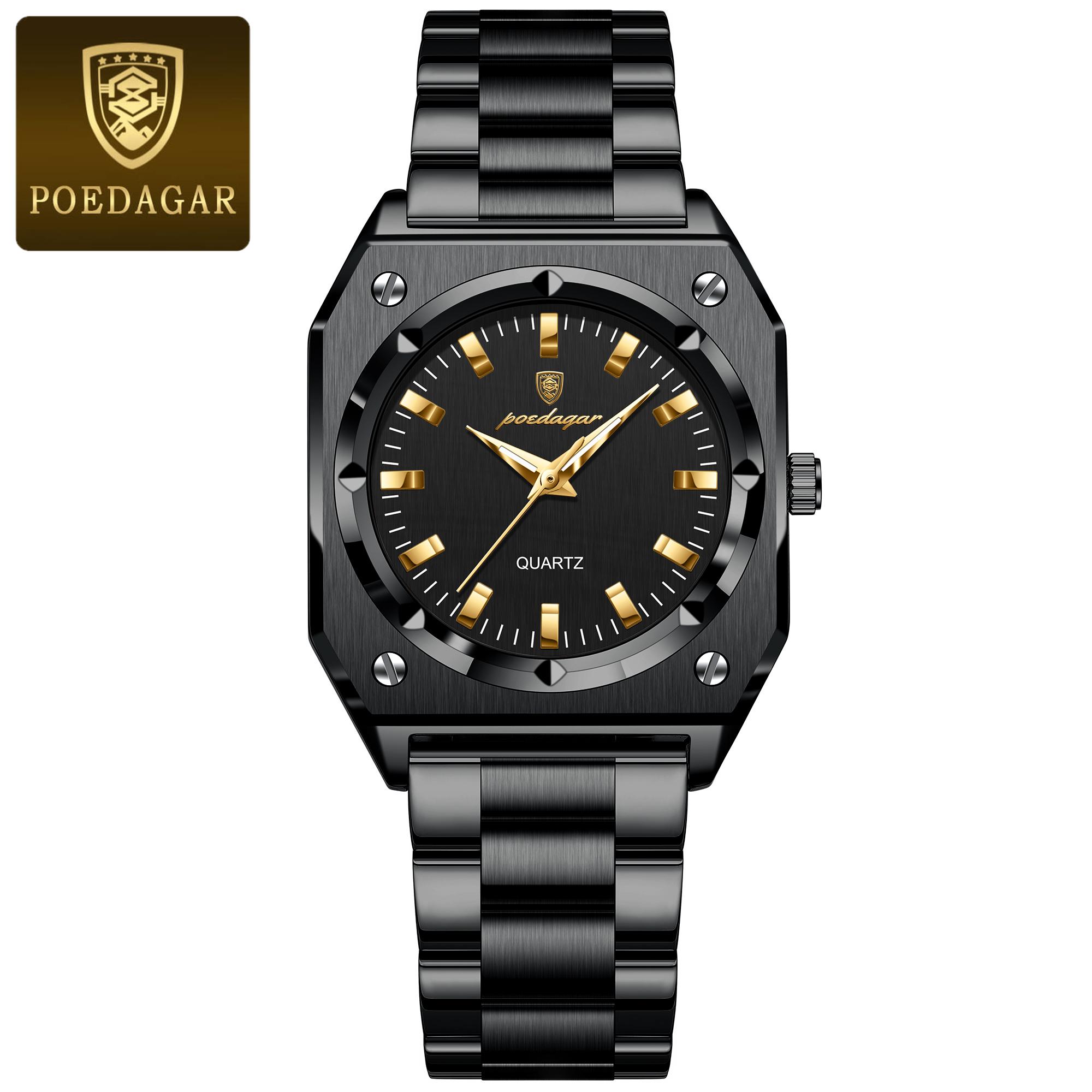 POEDAGAR Elegant Ladies Wristwatch Waterproof Stainless Steel Luminous Exquisite Woman Watch Quartz High Quality Watches чорний
POEDAGAR Elegant Ladies Wristwatch Waterproof Stainless Steel Luminous Exquisite Woman Watch Quartz High Quality Watches чорний