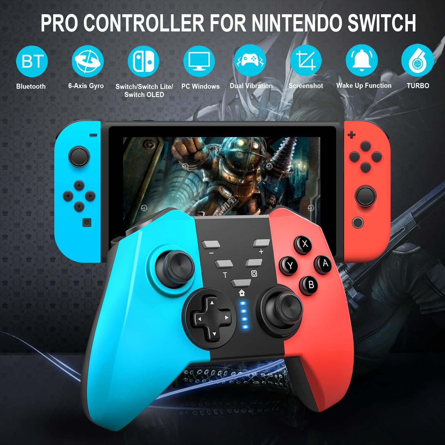 8592 Wireless Gaming Controller for Switch Bluetooth-compatible Gamepad Supports Wake-up SWH Console with Dual-Vibration A
8592 Wireless Gaming Controller for Switch Bluetooth-compatible Gamepad Supports Wake-up SWH Console with Dual-Vibration A