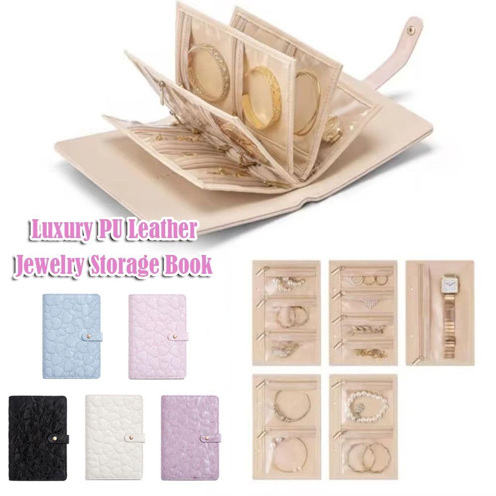 Clear Pockets Jewelry Storage Book PU Leather Jewelry Packaging Box Storage Bag for Jewelry білий
Clear Pockets Jewelry Storage Book PU Leather Jewelry Packaging Box Storage Bag for Jewelry білий