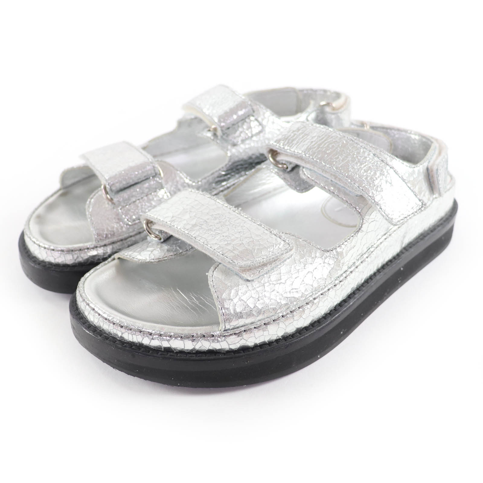 Excellent CHANEL Sandals Silver leather Women 37 G31857 Used
Excellent CHANEL Sandals Silver leather Women 37 G31857 Used