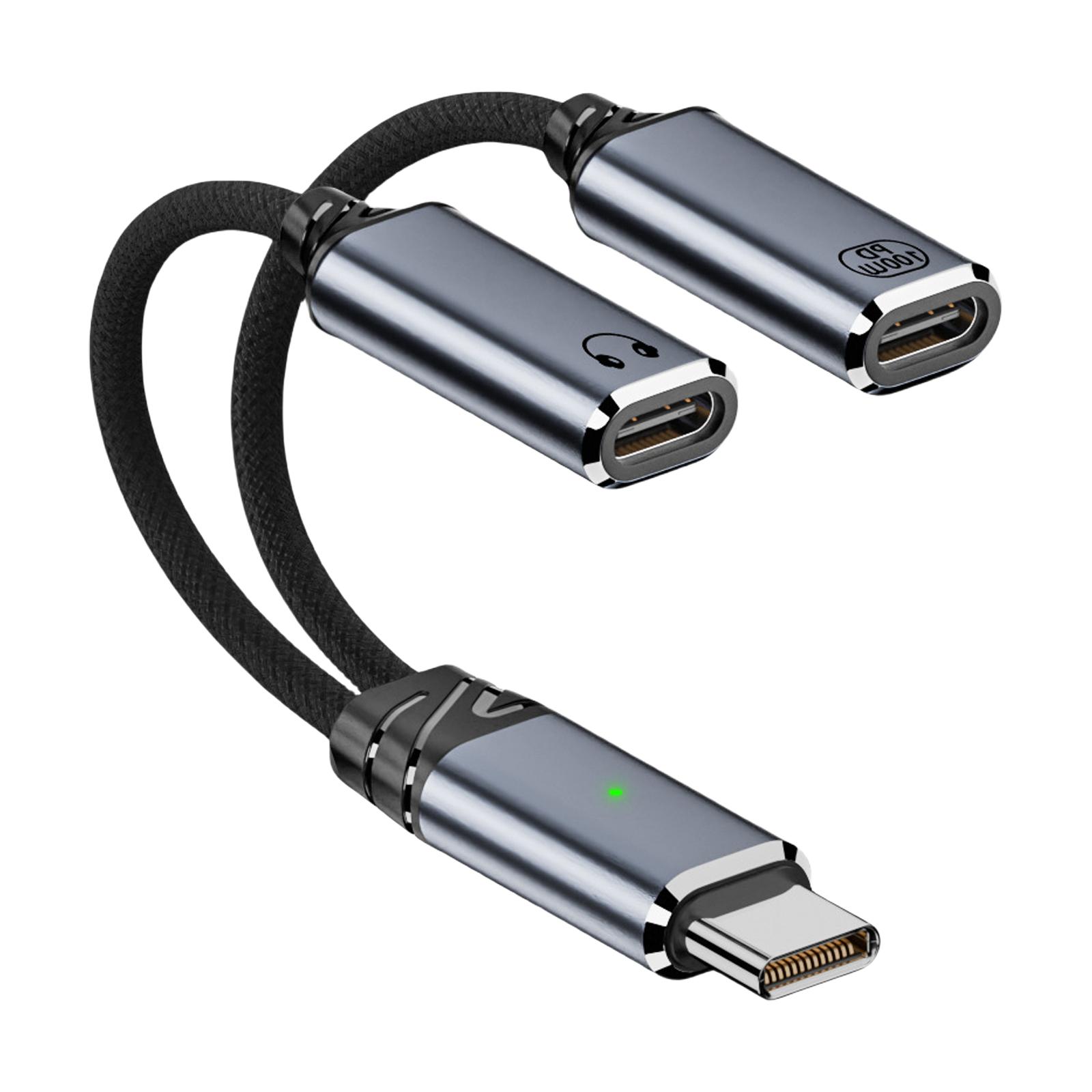 USB C на 2 порта USB C Адаптер Кабель Провод Преобразователь для Наушников Hi-Fi Звука PD100W Шнур Быстрой Зарядки серый
USB C на 2 порта USB C Адаптер Кабель Провод Преобразователь для Наушников Hi-Fi Звука PD100W Шнур Быстрой Зарядки серый