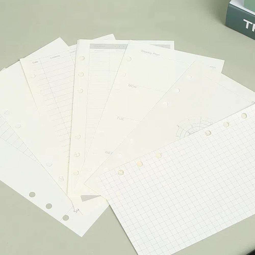 Line Grid Loose-Leaf Notebook Refill Paper Spiral Binder Notebook Paper Classification Style 1 A7
Line Grid Loose-Leaf Notebook Refill Paper Spiral Binder Notebook Paper Classification Style 1 A7