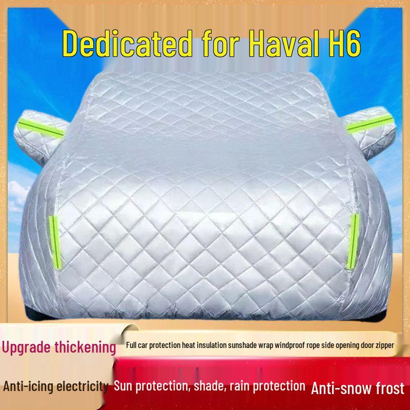 Haval H6 Sport Quilted Car Cover: Hail, Heat, Sun, Rain & Dust Protection - 3rd Gen Thickened Anti-Hail, Sun, Rain, Snow - All Seasons
Haval H6 Sport Quilted Car Cover: Hail, Heat, Sun, Rain & Dust Protection - 3rd Gen Thickened Anti-Hail, Sun, Rain, Snow - All Seasons