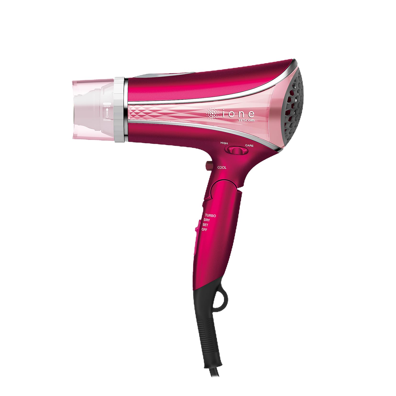 TESCOM Hair Negative Large Air Easy Sparkle Pink Dryer, Ion, Foldable, Volume, Plug, TID1100B-P
TESCOM Hair Negative Large Air Easy Sparkle Pink Dryer, Ion, Foldable, Volume, Plug, TID1100B-P