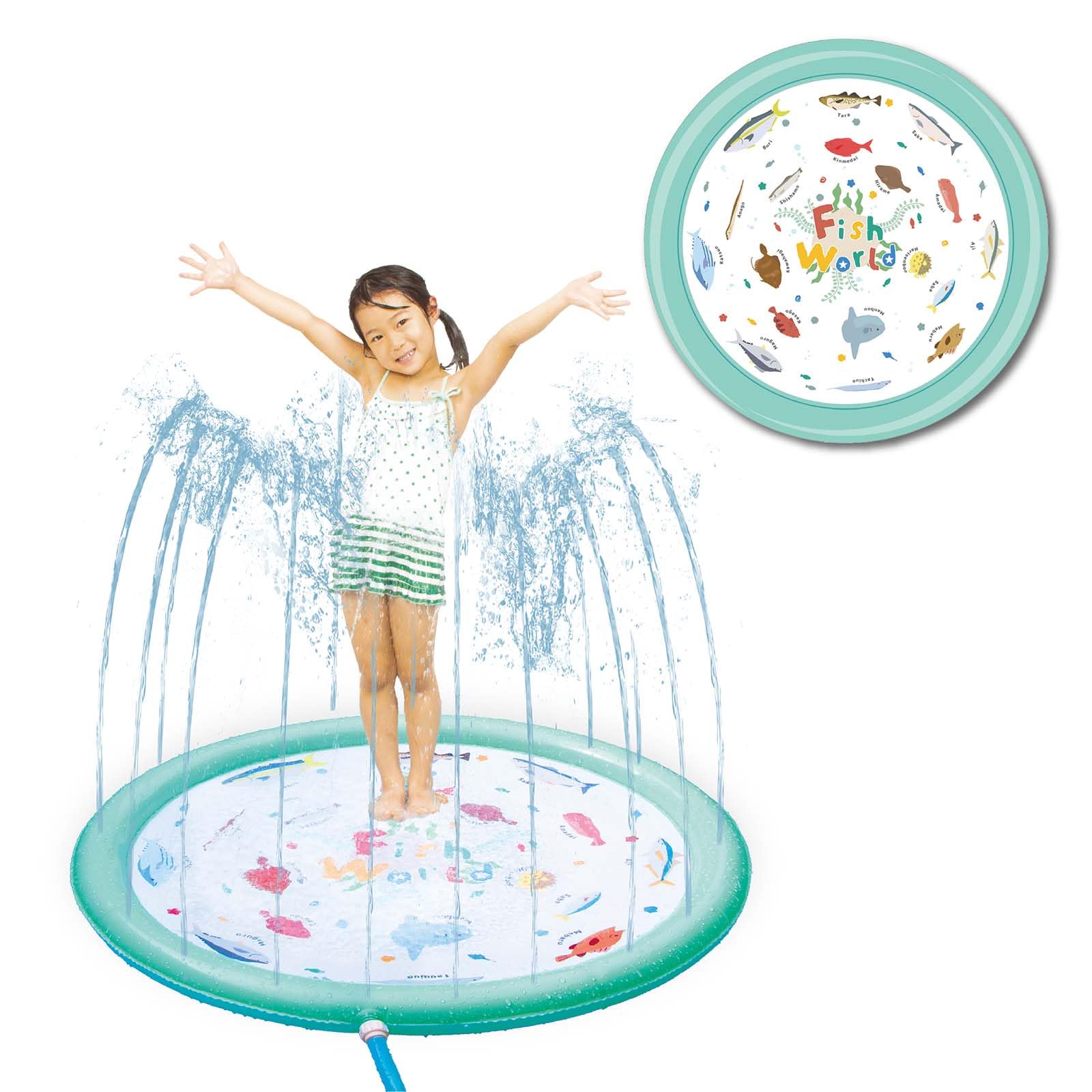 KAYOTOYS Fountain Shower Mat Play Mat Circle Water Play Heat Protection Fish Pattern Fish Pool Home Garden Veranda Indoor Room Bath Summer Toys
KAYOTOYS Fountain Shower Mat Play Mat Circle Water Play Heat Protection Fish Pattern Fish Pool Home Garden Veranda Indoor Room Bath Summer Toys