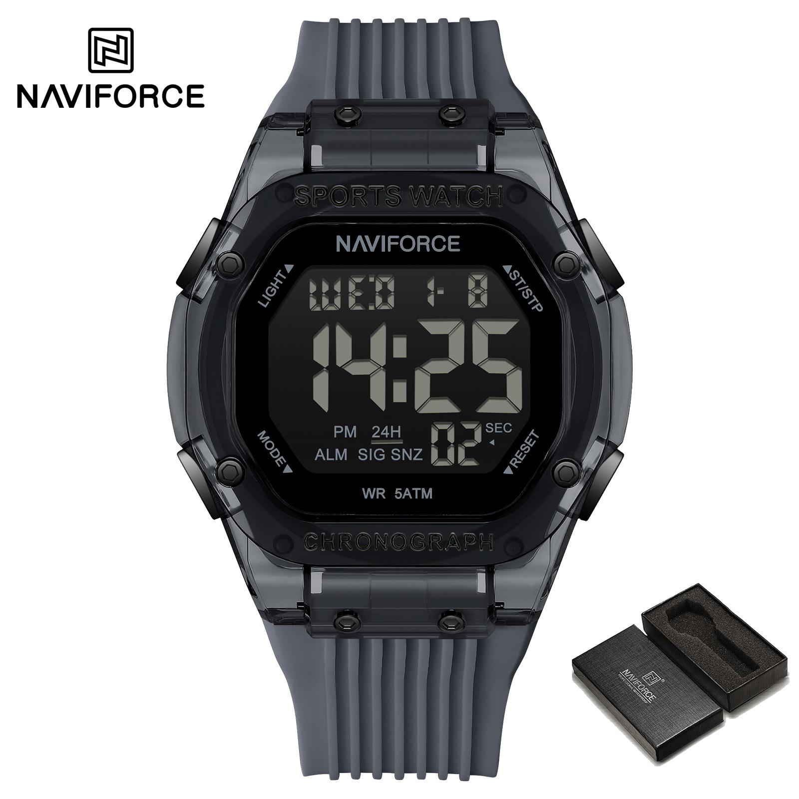 NAVIFORCE Men Boy Sport LCD Digital Watch Chronograph Date Calendar Outdoor NF7113 эбеновый
NAVIFORCE Men Boy Sport LCD Digital Watch Chronograph Date Calendar Outdoor NF7113 эбеновый