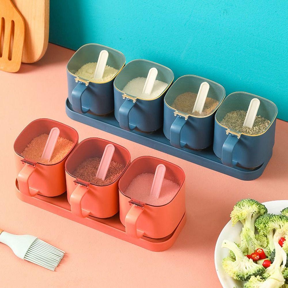Plastic Spice Jars Multi-Grid Condiment Storage Container Seasoning Box Set Household
Plastic Spice Jars Multi-Grid Condiment Storage Container Seasoning Box Set Household