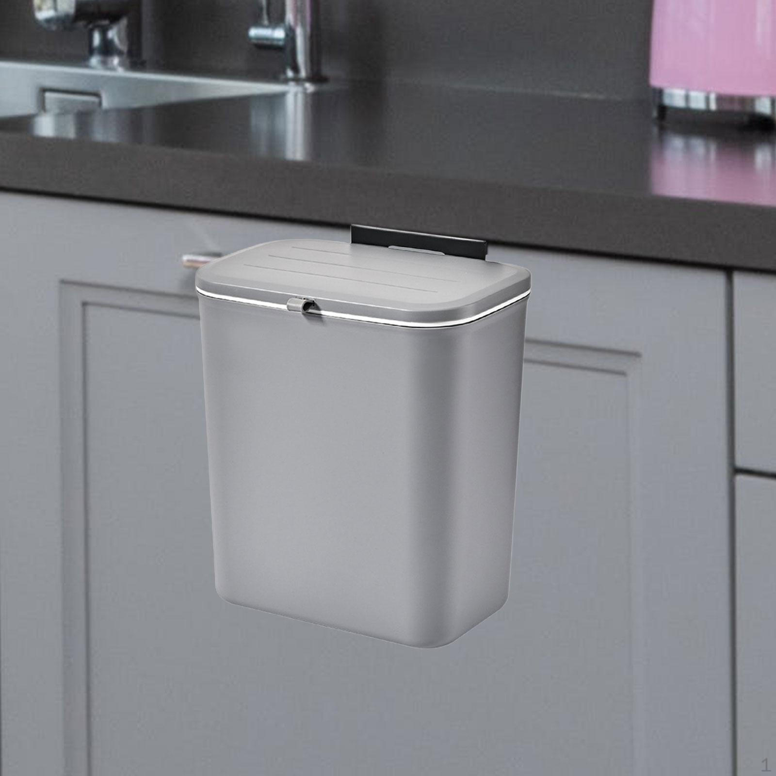 Подвесной мусорный бак для пищевых отходов с крышкой под кухонной стойкой для мусора для шкафа серый
Подвесной мусорный бак для пищевых отходов с крышкой под кухонной стойкой для мусора для шкафа серый