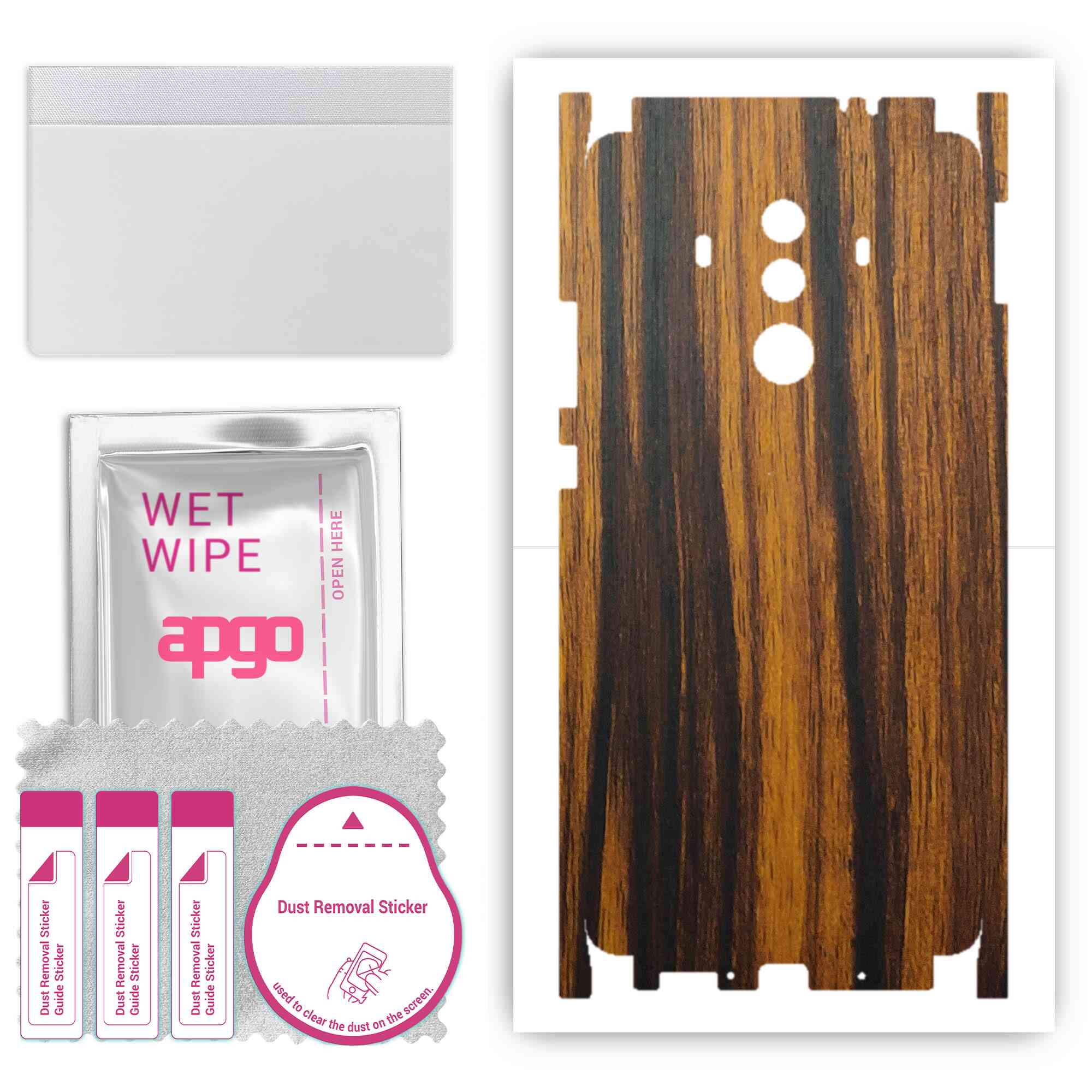apgo Protective Skin Sticker for the back+sides compatible with Huawei Mate 10 Pro, Full Wrap Film, Foil, Vinyl - Pattern Tigerwood
apgo Protective Skin Sticker for the back+sides compatible with Huawei Mate 10 Pro, Full Wrap Film, Foil, Vinyl - Pattern Tigerwood