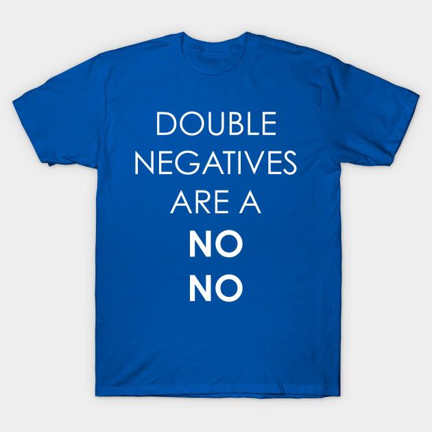 Unisex Fashion TShirt Double Negatives Are A No No Funny Grammar Print TShirt Plus Size S-5XL T-Shirt 100%Cotton Tops O Neck Short Sleeve Tees 3XL синій
Unisex Fashion TShirt Double Negatives Are A No No Funny Grammar Print TShirt Plus Size S-5XL T-Shirt 100%Cotton Tops O Neck Short Sleeve Tees 3XL синій