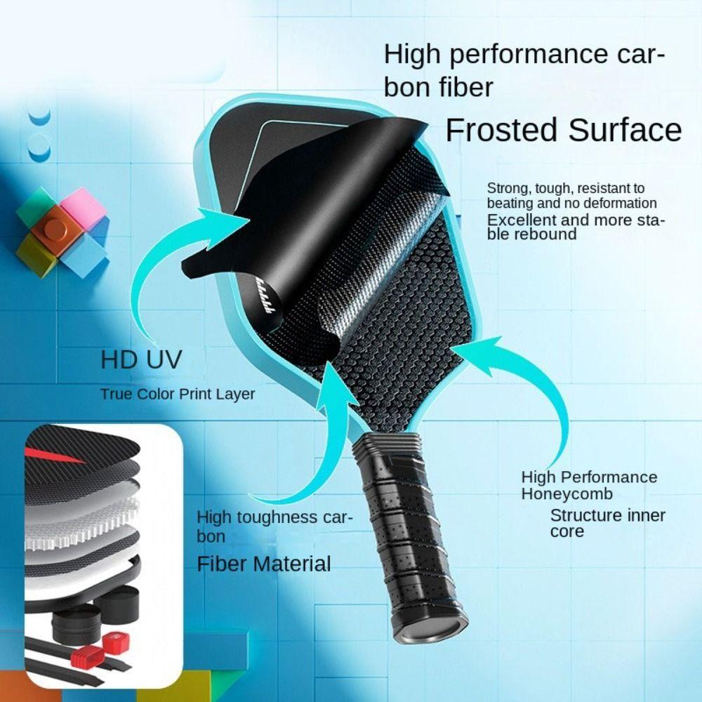 Ribbed Handle Pickleball Paddle Non Slip Grip Pickleball Training Equipment Women Single Racket
Ribbed Handle Pickleball Paddle Non Slip Grip Pickleball Training Equipment Women Single Racket