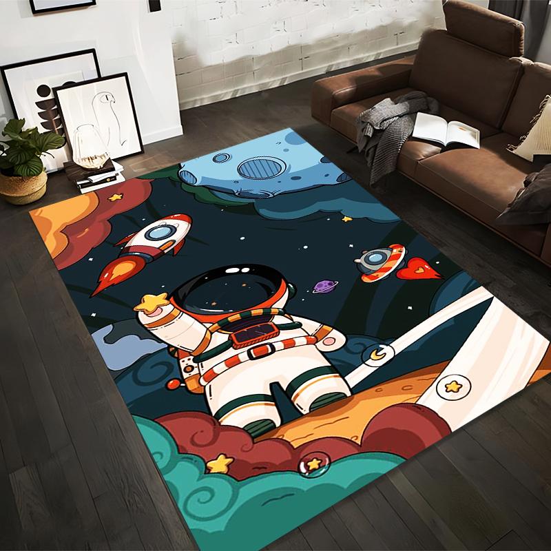 Astronaut and Space Adventure Cartoon Rug with Rockets and Stars Suitable for use as an anti-slip for living room bedroom sofas 40x60cm( 15x23in )
Astronaut and Space Adventure Cartoon Rug with Rockets and Stars Suitable for use as an anti-slip for living room bedroom sofas 40x60cm( 15x23in )