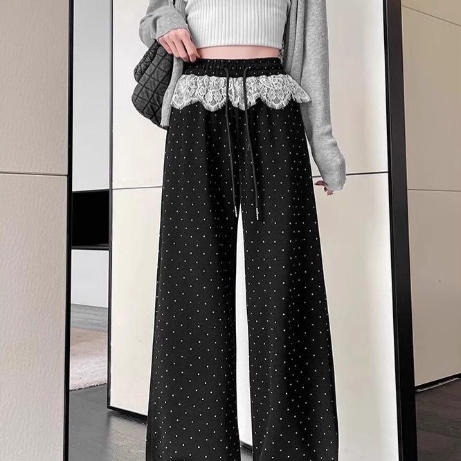 Women s 2025 Casual Lace Patchwork Tie-Up Elastic Waist Sporty Loose Fit Pants Medium
Women s 2025 Casual Lace Patchwork Tie-Up Elastic Waist Sporty Loose Fit Pants Medium