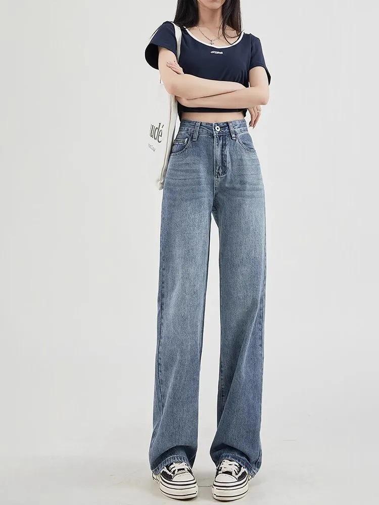 Женские джинсы с высокой посадкой, узкие в бедрах, широкие от колена, в стиле ретро, с цветочной вышивкой: Модные свободные повседневные брюки XXL светло-синий
Женские джинсы с высокой посадкой, узкие в бедрах, широкие от колена, в стиле ретро, с цветочной вышивкой: Модные свободные повседневные брюки XXL светло-синий