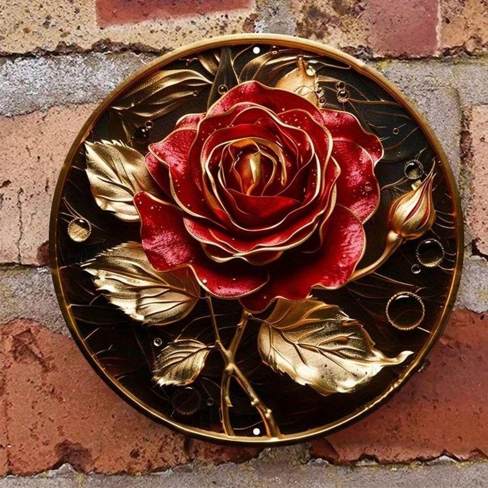 Metal Wall Art Poster, Round Rose Wreath Home Decor Gift
Metal Wall Art Poster, Round Rose Wreath Home Decor Gift