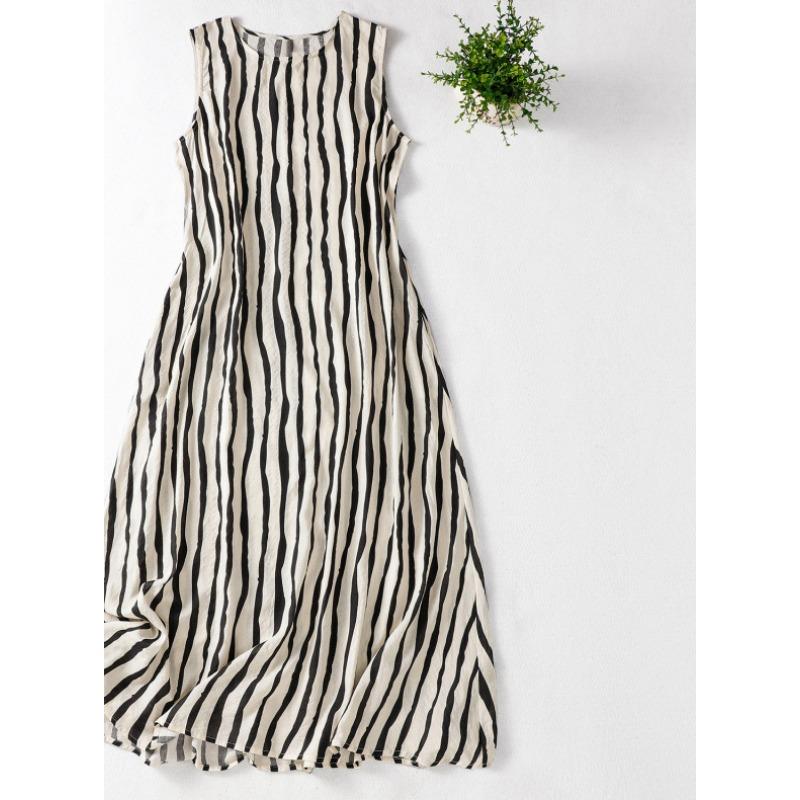 Summer new round neck sleeveless large size medium and long dress printing plus fattening plus foreign trade dress women s clothing L
Summer new round neck sleeveless large size medium and long dress printing plus fattening plus foreign trade dress women s clothing L