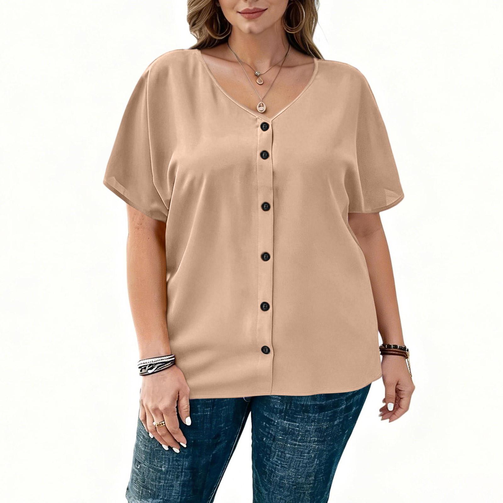 Women s Fashionable Short Sleeve Elegant Commuting And Casual Top XXXXXL бежевий
Women s Fashionable Short Sleeve Elegant Commuting And Casual Top XXXXXL бежевий