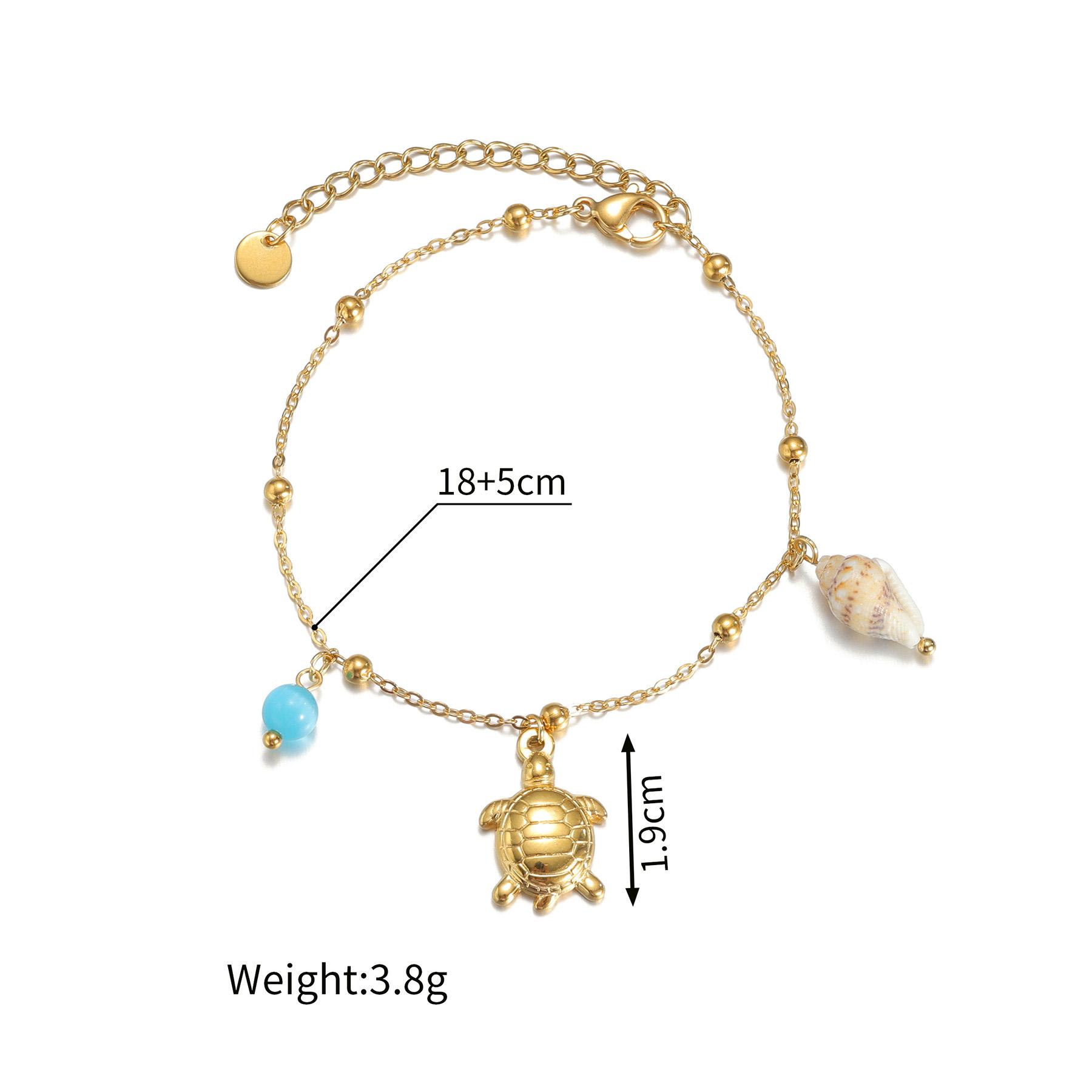 Atoztide Shell Starfish Conch Cherry Charm Bracelet for Women Girls Stainless Steel Gold Color Bead Chain Bracelet Jewelry Gift
Atoztide Shell Starfish Conch Cherry Charm Bracelet for Women Girls Stainless Steel Gold Color Bead Chain Bracelet Jewelry Gift
