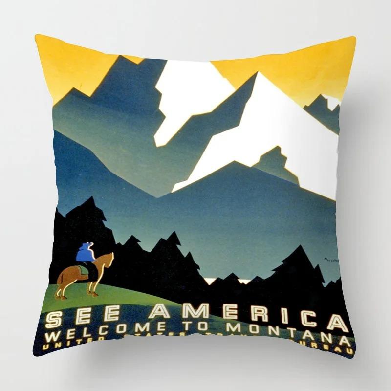 Housse de coussin décorative, taie d oreiller de paysage de dessin animé rétro abstrait de Style américain, pour salon, chambre à coucher, canapé 60x60cm
Housse de coussin décorative, taie d oreiller de paysage de dessin animé rétro abstrait de Style américain, pour salon, chambre à coucher, canapé 60x60cm