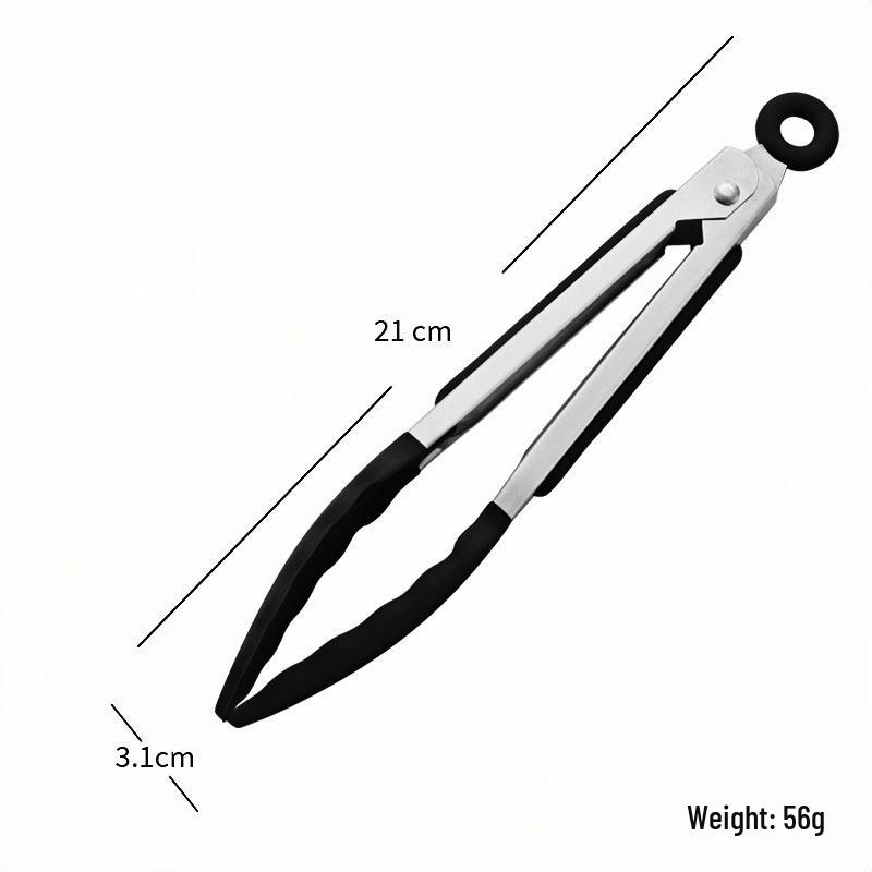 Многофункциональные кухонные щипцы из нержавеющей стали с ручками для хлеба, барбекю и стейков.
Многофункциональные кухонные щипцы из нержавеющей стали с ручками для хлеба, барбекю и стейков.