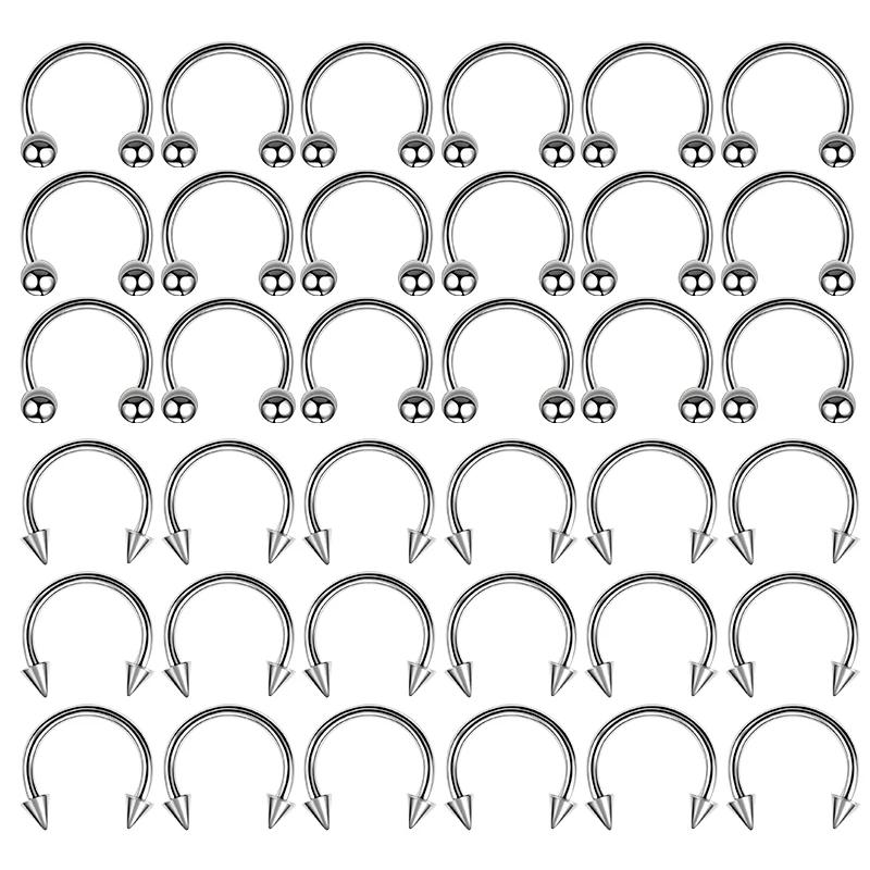 36PC Stainless Steel Horseshoe Septum Piercing Lot Horseshoe Nose Piercing Ring Bulk Fake Nose Ring Horseshoe Earring Cartilage
36PC Stainless Steel Horseshoe Septum Piercing Lot Horseshoe Nose Piercing Ring Bulk Fake Nose Ring Horseshoe Earring Cartilage