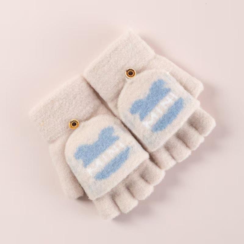 Теплые жаккардовые вязаные перчатки зимние детские полупалые милые с откидной варежкой утолщенные с плюшевой подкладкой без пальцев для письма и печати One Size
Теплые жаккардовые вязаные перчатки зимние детские полупалые милые с откидной варежкой утолщенные с плюшевой подкладкой без пальцев для письма и печати One Size