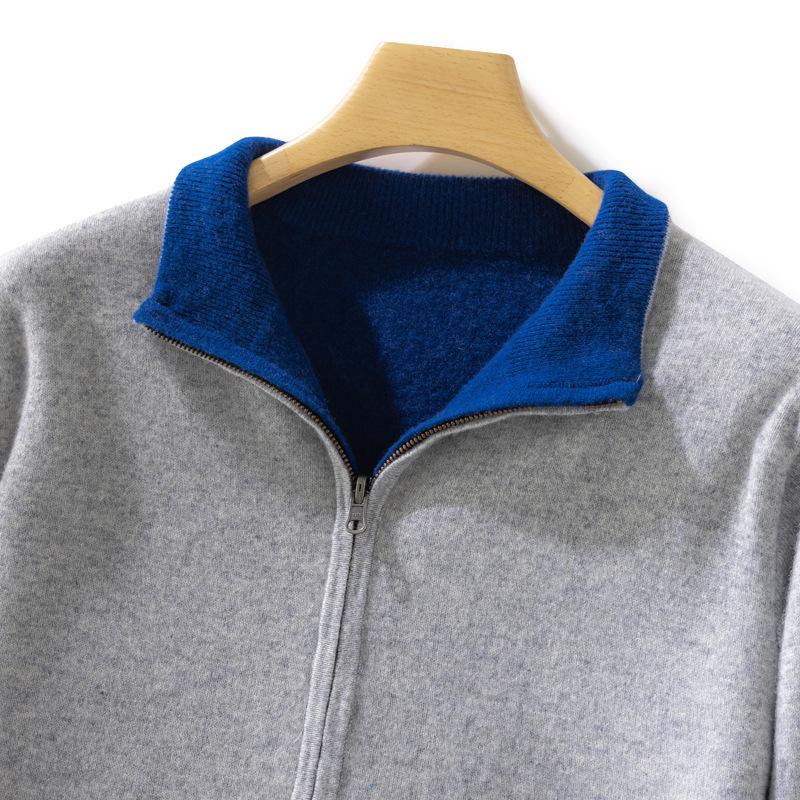 Men s Wool Cardigan: Half-High Neck, Double-Sided Thick, Zipper Knit Sweater for Autumn and Winter. Large
Men s Wool Cardigan: Half-High Neck, Double-Sided Thick, Zipper Knit Sweater for Autumn and Winter. Large