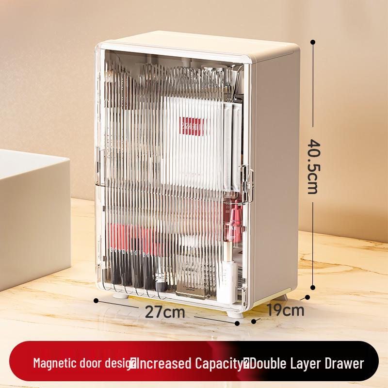 Elegant Large-Capacity Cosmetic Storage Box with Drawers for Lipstick and Skincare
Elegant Large-Capacity Cosmetic Storage Box with Drawers for Lipstick and Skincare