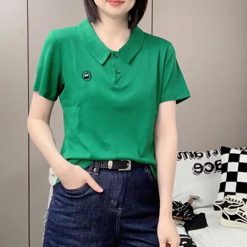 Women s Slimming Peter Pan Collar Embroidered Short Sleeve T-shirt 2XL (recommended 110-120 jin)
Women s Slimming Peter Pan Collar Embroidered Short Sleeve T-shirt 2XL (recommended 110-120 jin)