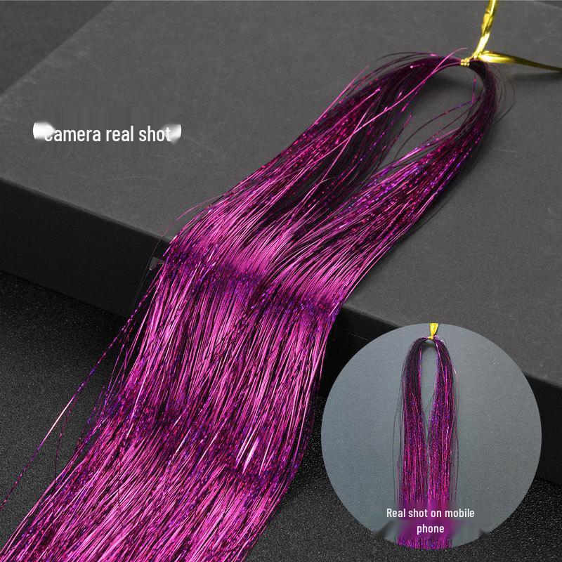 Gold Laser Tinsel Hair Extensions - Shiny Metal Wire, Colorful and Seamless.
Gold Laser Tinsel Hair Extensions - Shiny Metal Wire, Colorful and Seamless.
