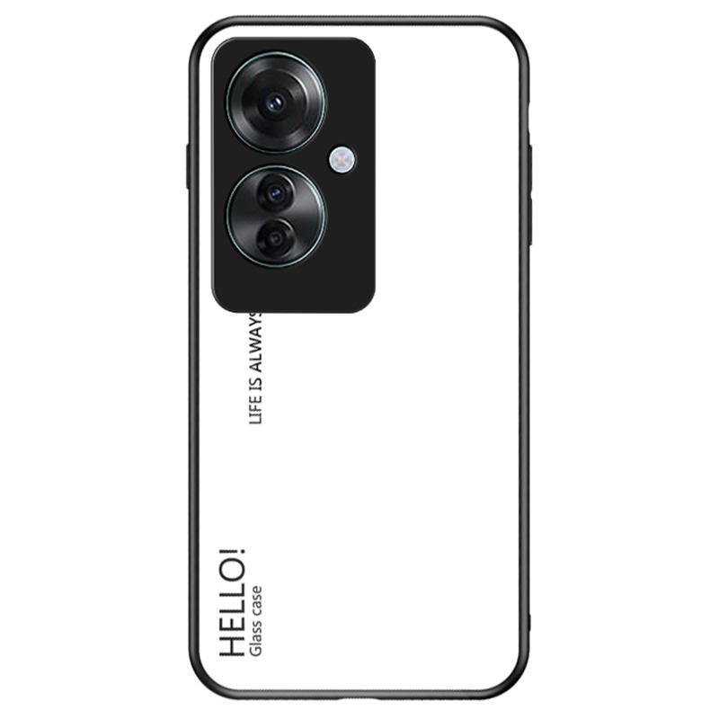 For Oppo Reno11 F 5G Case Tempered Glass+PC+TPU Hybrid Phone Cover White
For Oppo Reno11 F 5G Case Tempered Glass+PC+TPU Hybrid Phone Cover White