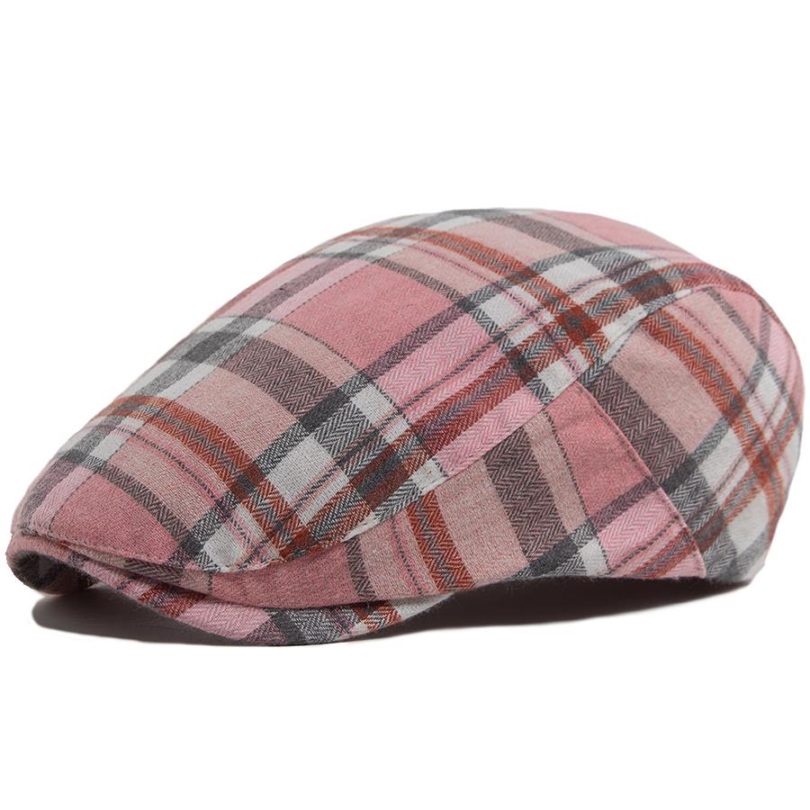 Thin Plaid Herringbone Beret Summer Men Women‘s Vintage Fashion Visor Caps Female Newsboy Cap Casual Flat Hat For Spring Autumn рожевий
Thin Plaid Herringbone Beret Summer Men Women‘s Vintage Fashion Visor Caps Female Newsboy Cap Casual Flat Hat For Spring Autumn рожевий