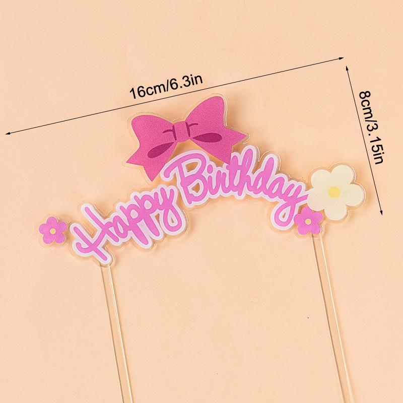 Happy Birthday Acrylic Cake Topper With Bow Decoration Arch Design Birthday Cake Decoration Party Baking Supplies розовый
Happy Birthday Acrylic Cake Topper With Bow Decoration Arch Design Birthday Cake Decoration Party Baking Supplies розовый