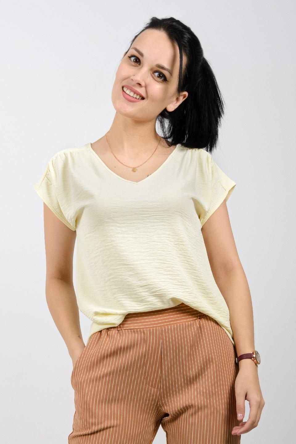 Блузка однотонна Inedit 9224 S жовтий
Блузка однотонна Inedit 9224 S жовтий