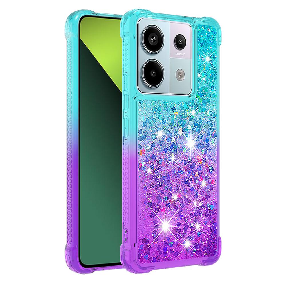 For Xiaomi Redmi Note 13 Pro 5G/Poco X6 5G TPU Case Gradient Quicksand Phone Back Cover Sky Blue+Purple
For Xiaomi Redmi Note 13 Pro 5G/Poco X6 5G TPU Case Gradient Quicksand Phone Back Cover Sky Blue+Purple