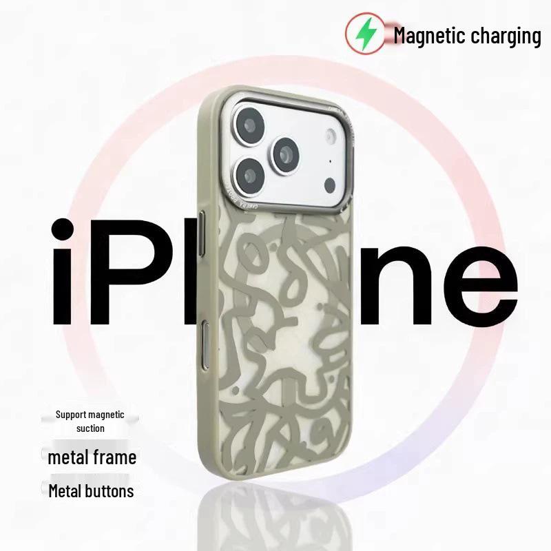 iPhone 17 Pro Max Magnetic Graffiti Matte Phone Case - Full Coverage, Drop Protection 17 сірий колір
iPhone 17 Pro Max Magnetic Graffiti Matte Phone Case - Full Coverage, Drop Protection 17 сірий колір