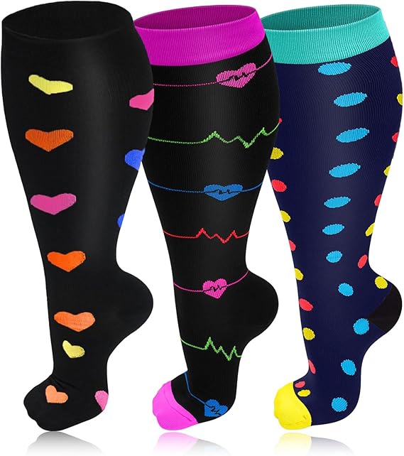 Compression Socks for Women Men 20-30 mmHg Wide Calf Extra Large Knee High Flight Sock for Circulation Support 2XL-7XL Plus Size 2XL
Compression Socks for Women Men 20-30 mmHg Wide Calf Extra Large Knee High Flight Sock for Circulation Support 2XL-7XL Plus Size 2XL