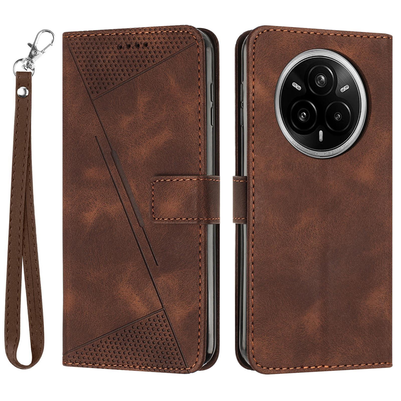 For Realme 14 Pro+ 5G Case Handbag Imprinted Triangle Leather Phone Cover Brown
For Realme 14 Pro+ 5G Case Handbag Imprinted Triangle Leather Phone Cover Brown