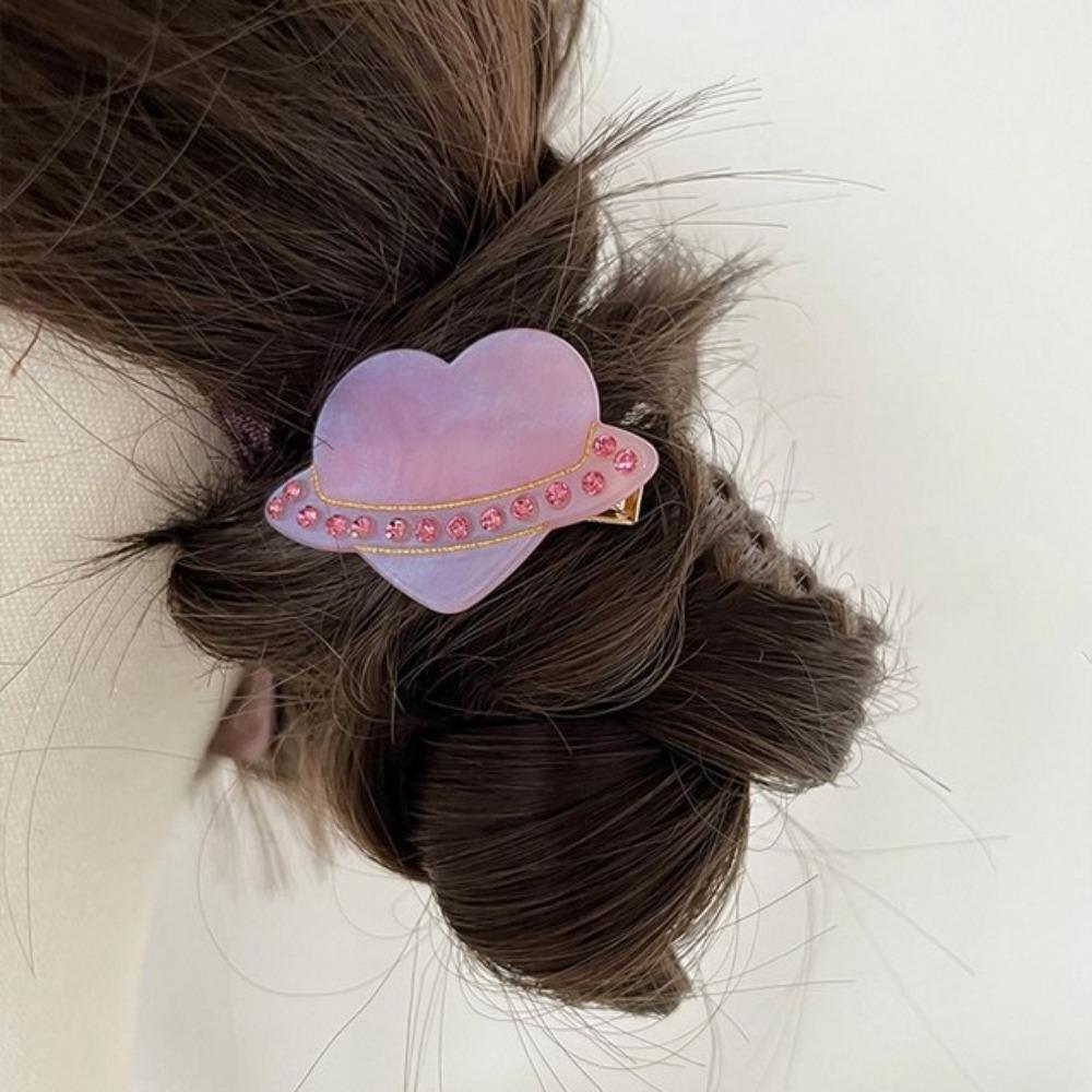 Planetary Shape Zircon Planet Hair Clip Headwear Pink Diamond Planet Duck Billed Clip
Planetary Shape Zircon Planet Hair Clip Headwear Pink Diamond Planet Duck Billed Clip
