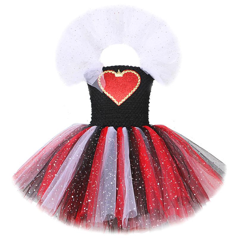 Sequin Heart Queen Mesh Princess Dress with Puffy Skirt - Alice Red Queen Cosplay Costume S
Sequin Heart Queen Mesh Princess Dress with Puffy Skirt - Alice Red Queen Cosplay Costume S