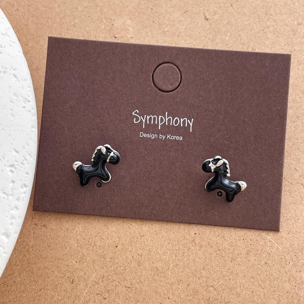 Funny Red Black Enamel Cartoon Horse Pendant Small Stud Earrings For Women Gold Plated Alloy New Year Festival Fashion Jewelry чёрный
Funny Red Black Enamel Cartoon Horse Pendant Small Stud Earrings For Women Gold Plated Alloy New Year Festival Fashion Jewelry чёрный