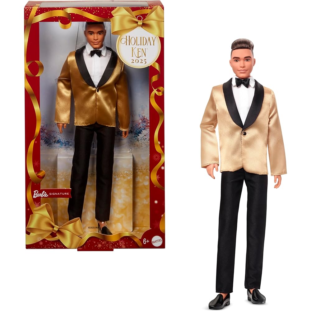 Barbie Holiday Ken Brunette Signature Black Doll Playset with Accessories for Ages 6 and Up
Barbie Holiday Ken Brunette Signature Black Doll Playset with Accessories for Ages 6 and Up