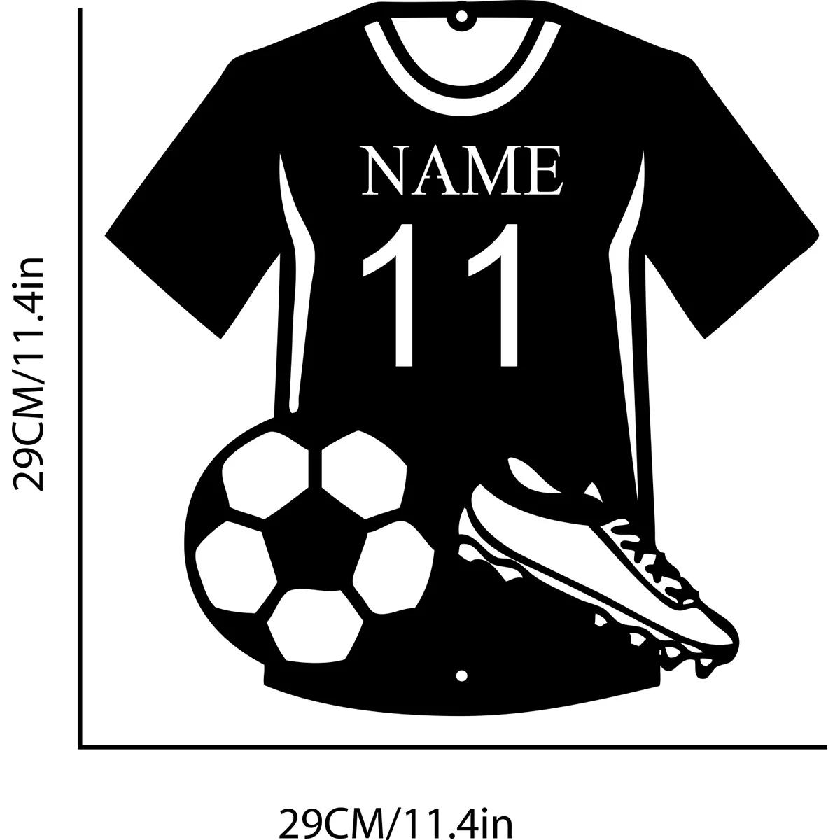 Personalized Metal Soccer Sign, Football Fan Wall Decor, Sport Gift for Kids
Personalized Metal Soccer Sign, Football Fan Wall Decor, Sport Gift for Kids
